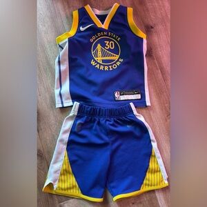 NBA Kids Golden State Warriors Blue and Yellow Jersey